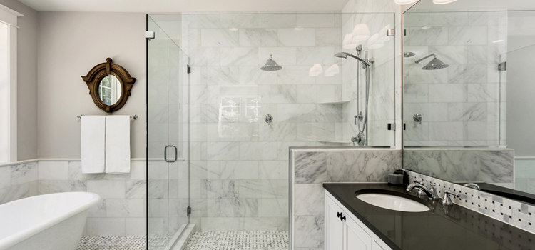 bathroom shower door installation in Antioch
