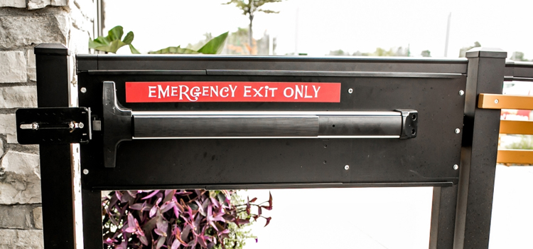 emergency push bar installation in Antioch
